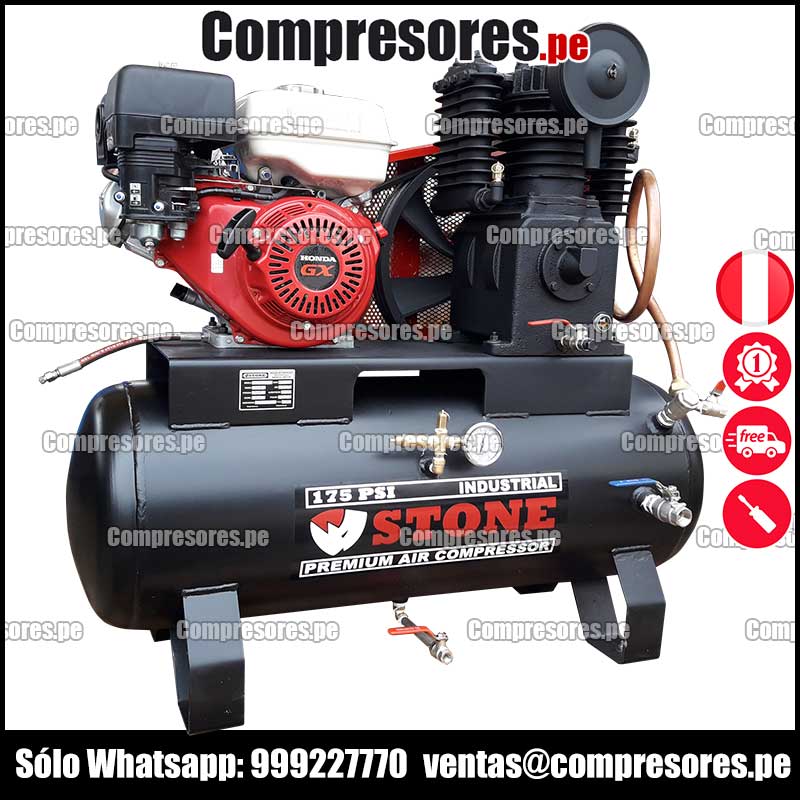 COMPRESOR AIRE RESPIRABLE GASOLINERO BUCEO 30 CFM 60 GALONES STONE –  COMPRESORES PERU